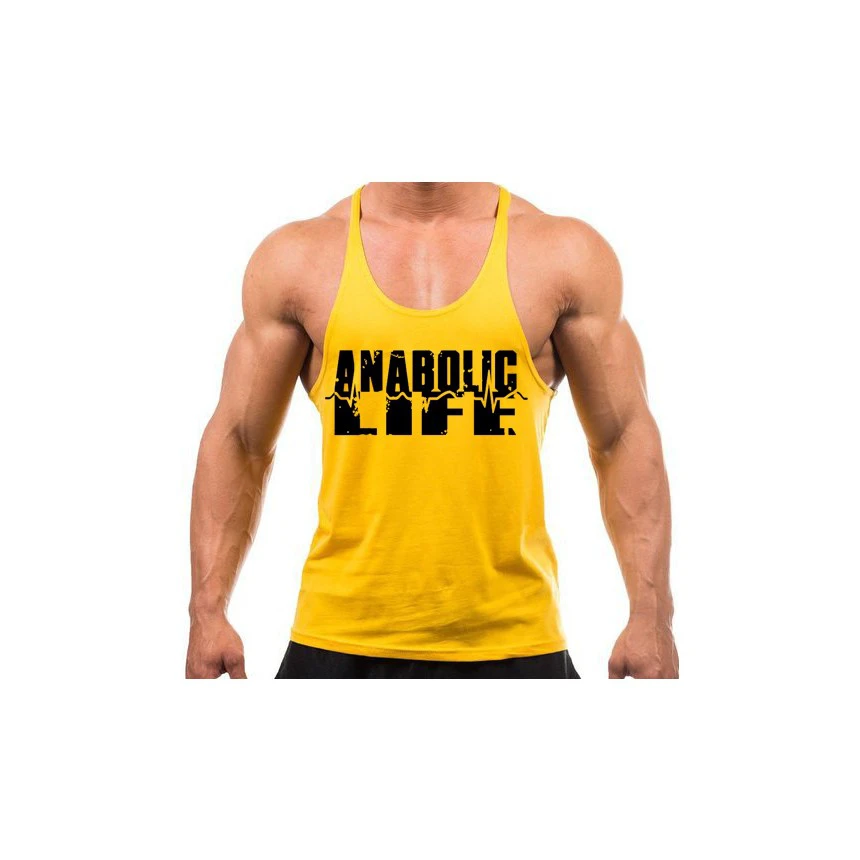 Anabolic Life Tank Top Yellow 
