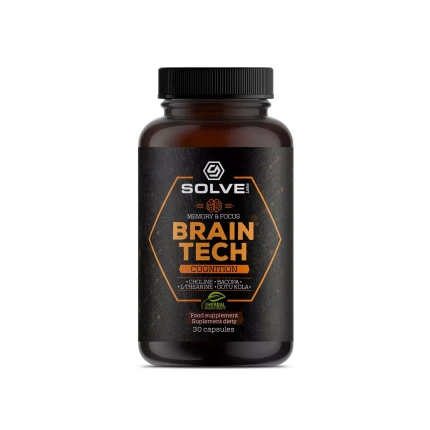 Solve Labs Brain Tech Memory & Focus 60kaps. Pamięć Koncentracja