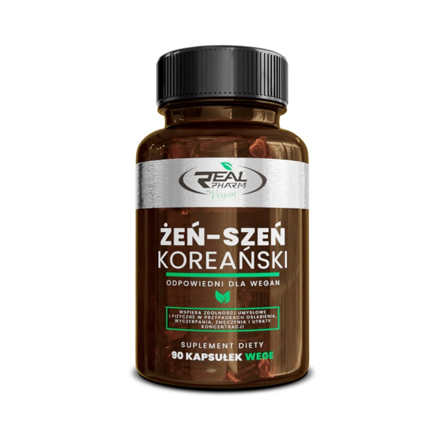 Real Pharm Żeń-Szeń Koreański 90vkaps. Adaptogen