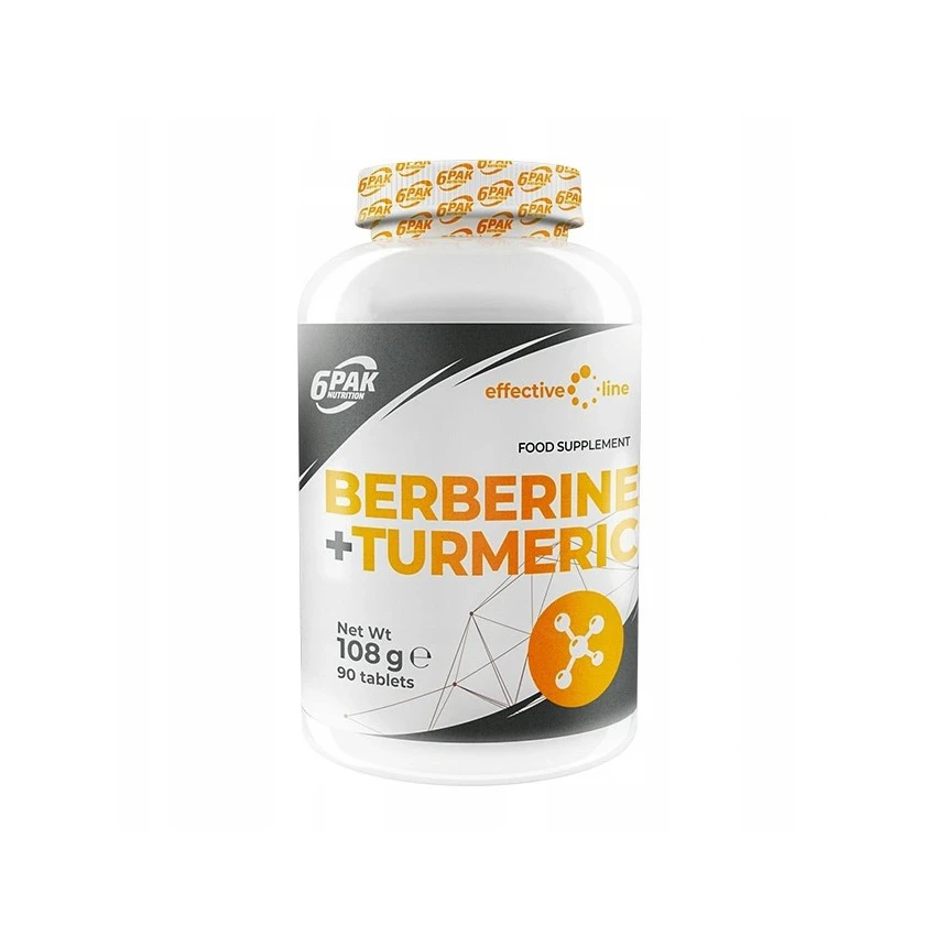 6PAK Berberine + Turmeric 90tab. Berberyna Kurkuma