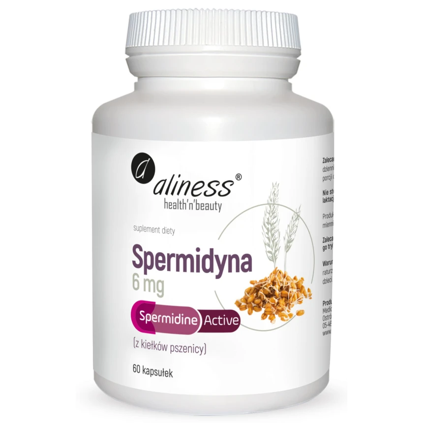 Aliness Spermidyna Active 6mg 60vkaps. Regeneracja