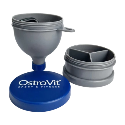 OstroVit Brelok lejek + pillbox Szaro-Niebieski