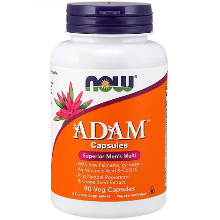 NOW Foods ADAM Men's Multiple Vitamin 90vcaps. Witaminy dla mężczyzn Multiwitaminy