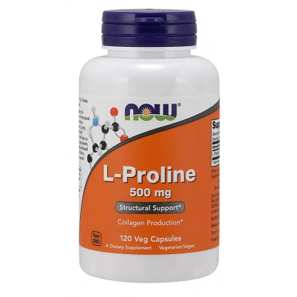 NOW L-Proline 500mg 120vkaps.