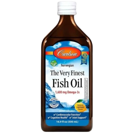 Carlson Labs The Very Finest Fish Oil 500ml  Olej z ryb Omega 3