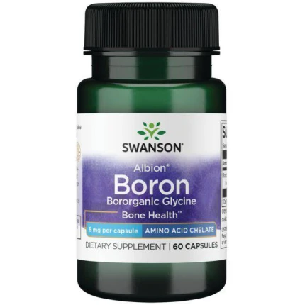 Swanson Boron 6mg 60kaps. Zdrowe Kości Stawy