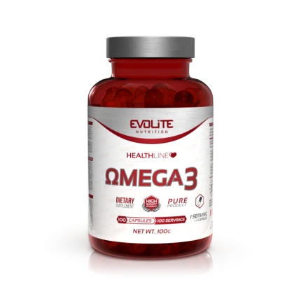 Evolite Omega 3 100kaps. Kwasy tłuszczowe EPA DHA