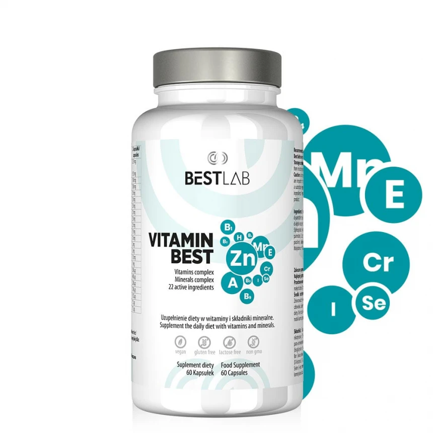 Best Lab Vitamin Best 60vcaps. Kompleks Witamin i Minerałów