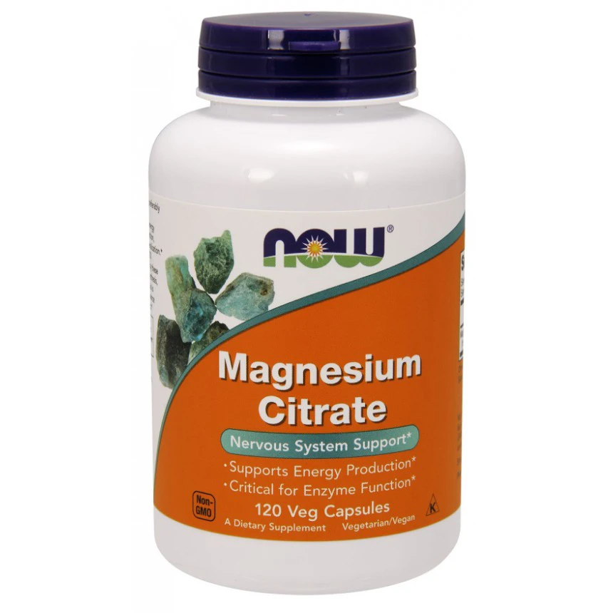 NOW Magnesium Citrate 400mg 120 vkaps.