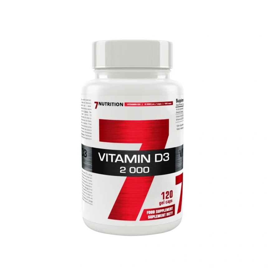7Nutrition Vitamin D3 2000 120kaps Witamina D3