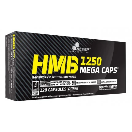 Olimp HMB Mega Caps 120kaps. Aminokwasy, Regeneracja, Masa mięśniowa