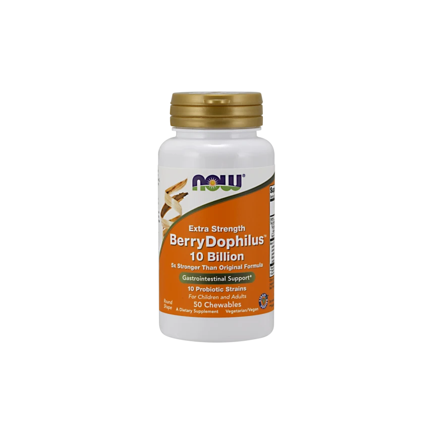 Now Foods Berrydophilus 10mld 50chewables. Probiotyk