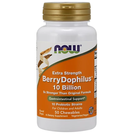 Now Foods Berrydophilus 10mld 50chewables. Probiotyk