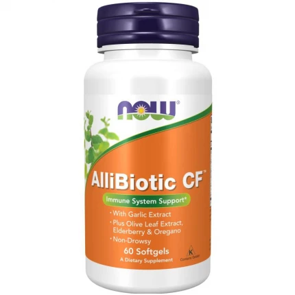 NOW Foods AlliBiotic CF™ 60 softgels Odporność Samopoczucie