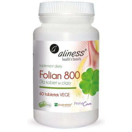 Aliness PrenaCare Folian 800µg dla kobiet w ciąży 60tab.