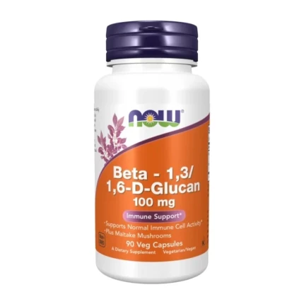 Now Foods Beta 1,3/1,6-D-Glucan 100 mg 90vkaps. Układ Odpornościowy