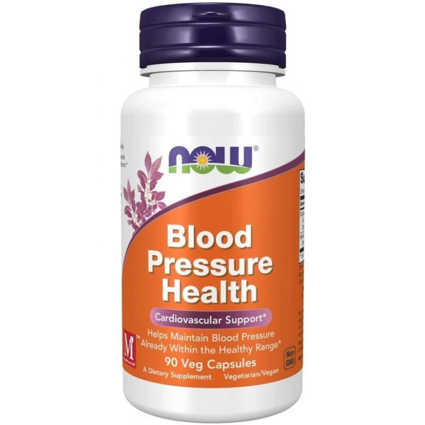 NOW Foods Blood Pressure Health 90vcaps. Ciśnienie Krwi