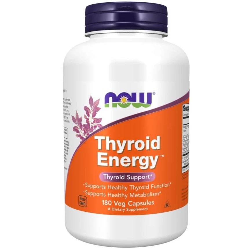 Now Foods Thyroid Energy 180vkaps. Wsparcie Tarczycy