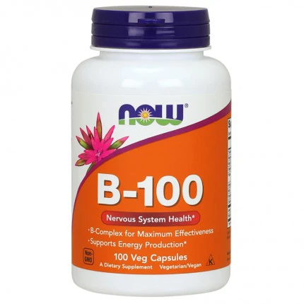NOW Foods Vitamin B-100 100vkaps. Witamina B B100 B 100