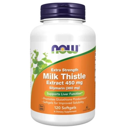 Now Foods Milk Thistle Extract 450mg Silymarin 120softgels