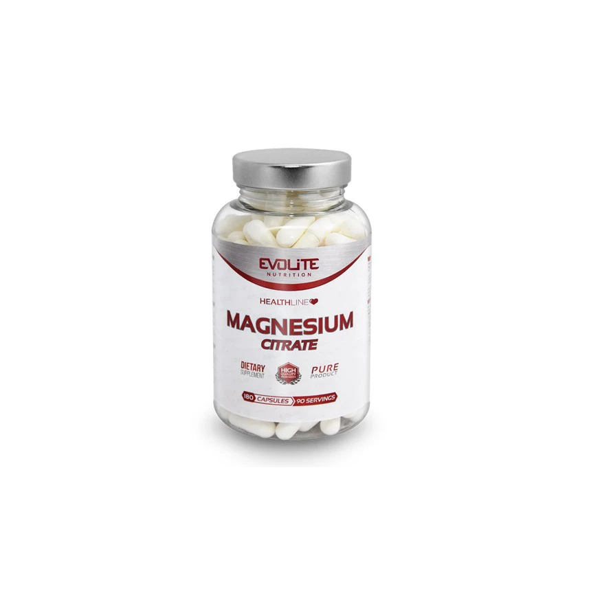 Evolite Magnesium Citrate 180kaps. Cytrynian Magnezu