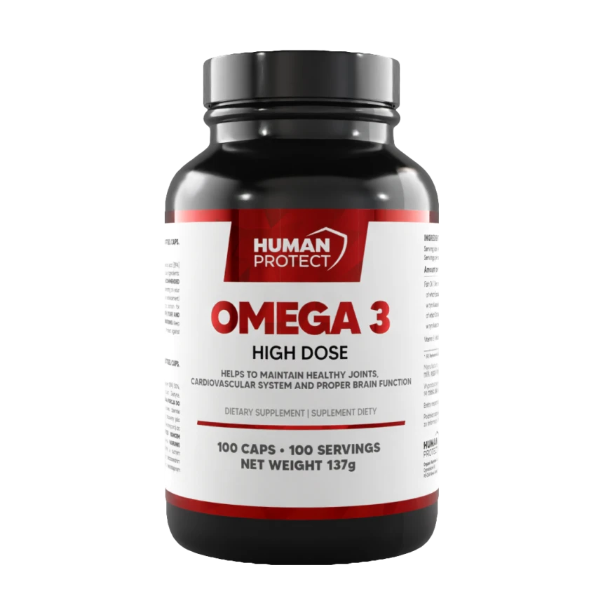 Human Protect Omega 3 High Dose 100softgels Kwasy Tłuszczowe Omega-3