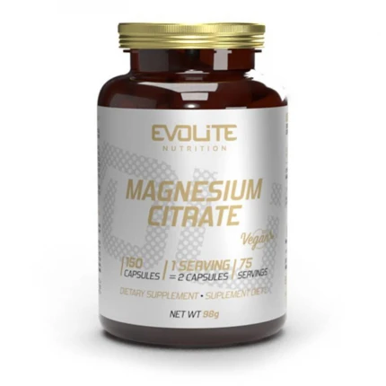 Evolite Magnesium Citrate 550mg - 150vkaps. Cytrynian Magnezu