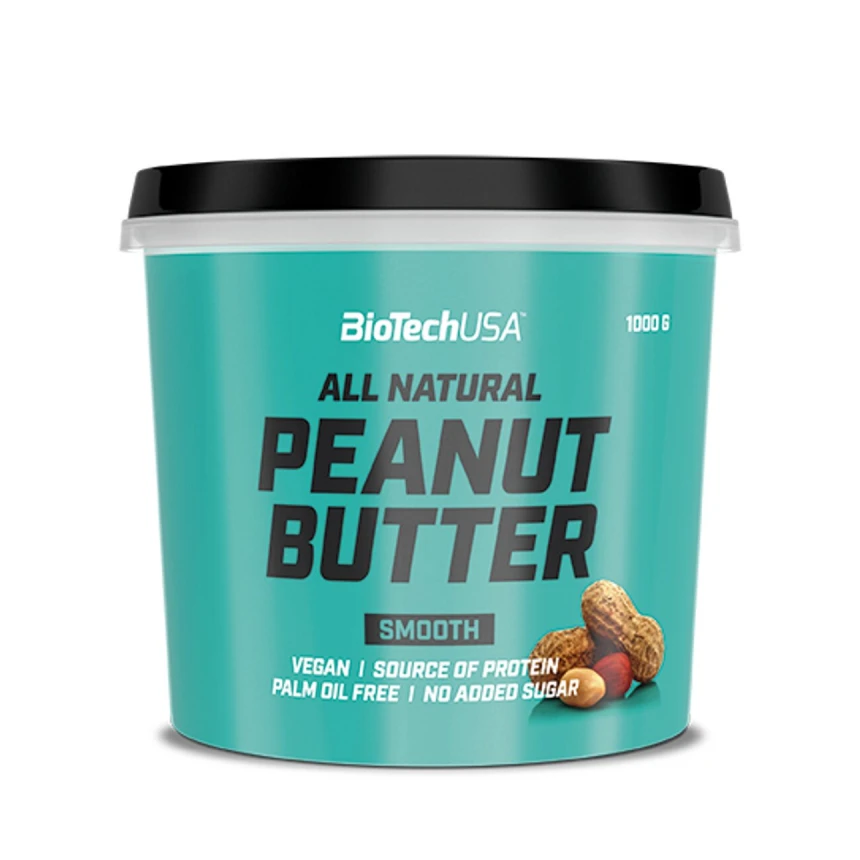 BioTech Peanut Butter 1000g - Smooth Masło orzechowe