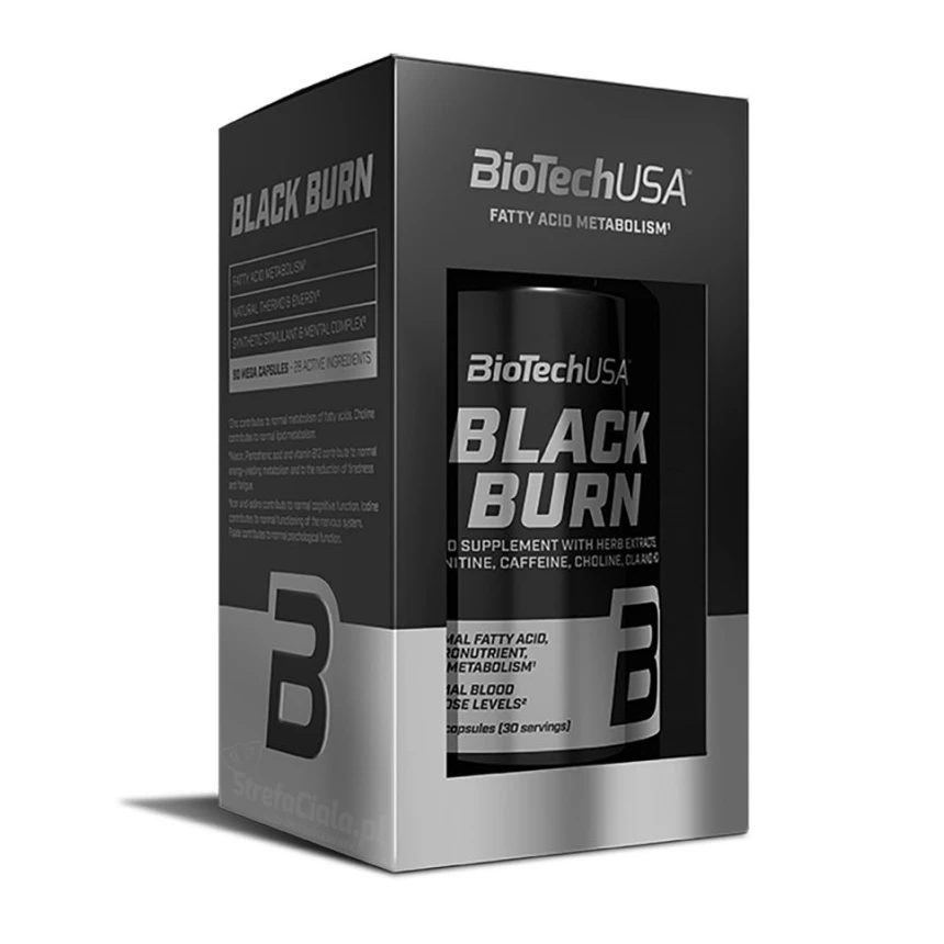 BioTech Black Burn 90kaps. Kompleksowy Spalacz Tłuszczu
