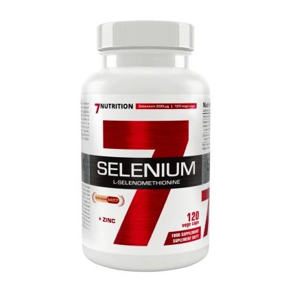 7Nutrition Selenium L-selenometionina 120vkaps. Selen, Cynk