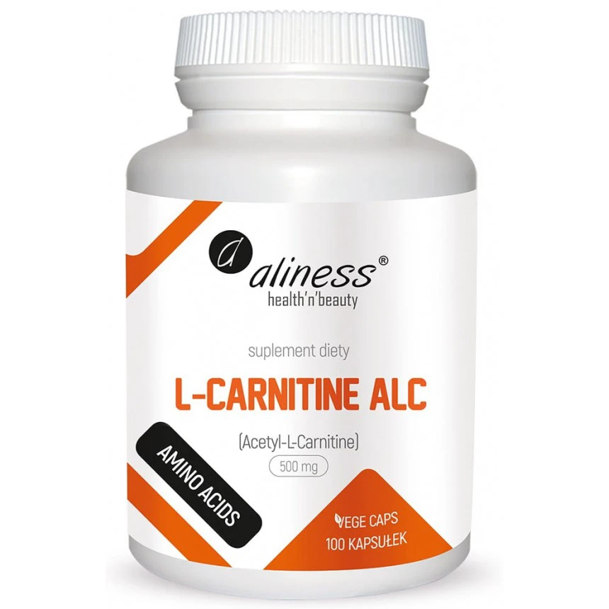 Aliness L-Carnitine ALC 500mg 100vkaps. L-karnityna