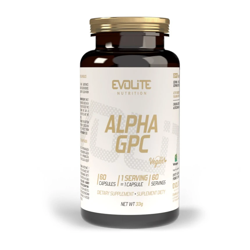 Evolite Alpha GPC 300mg 60kaps. Cholina Koncentracja