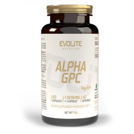 Evolite Alpha GPC 300mg 60kaps. Cholina Koncentracja