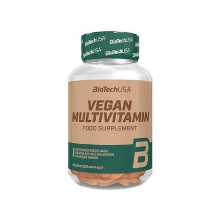 BioTech Vegan Multivitamin 60tab. Multiwitaminy Wegańskie