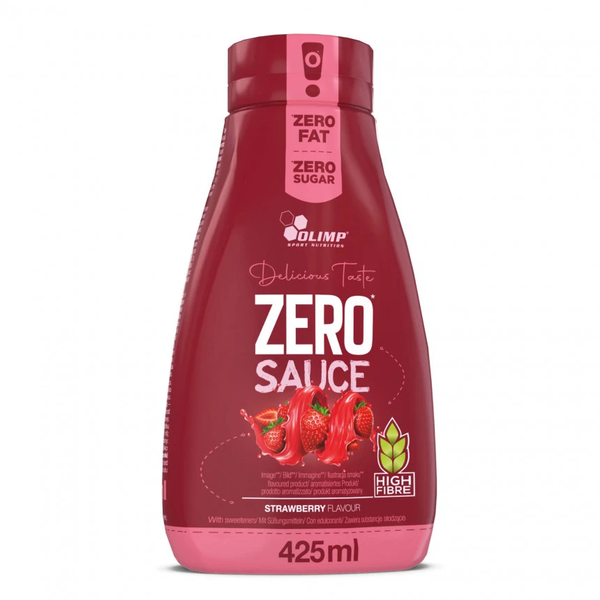 Olimp Sos Zero Sauce 425ml - Truskawka