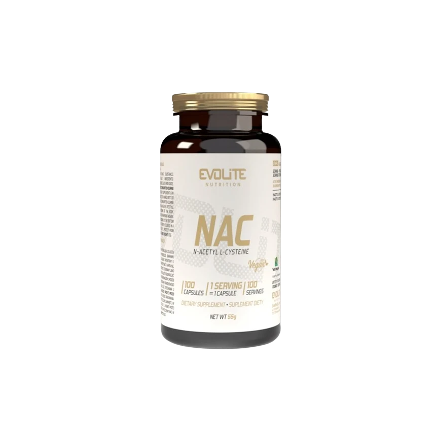 Evolite NAC N-Acetyl L-Cysteine 100kaps. Antyoksydant