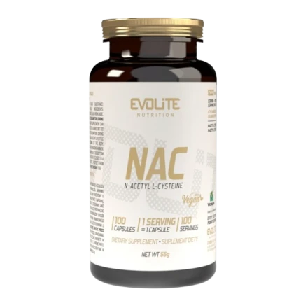 Evolite NAC N-Acetyl L-Cysteine 100kaps. Antyoksydant