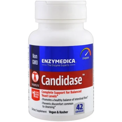 Enzymedica Candidase 42kaps.  Enzymy drożdże kandydoza