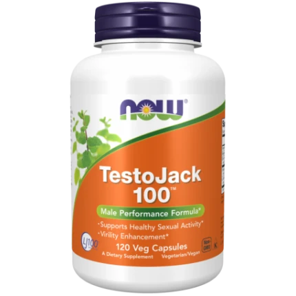 NOW Foods TestoJack 100 120vkaps. Booster Testosteronu Tongat Ali