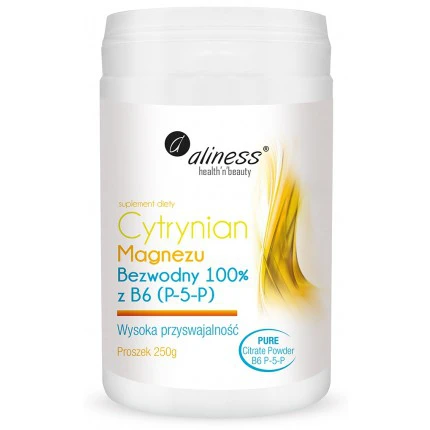 Aliness Cytrynian Magnezu 100% z B6 - 250g