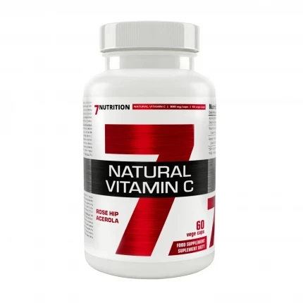 7Nutrition Natural Vitamin C 60kaps. Naturalna Witamina C Dzika Róża Acerola