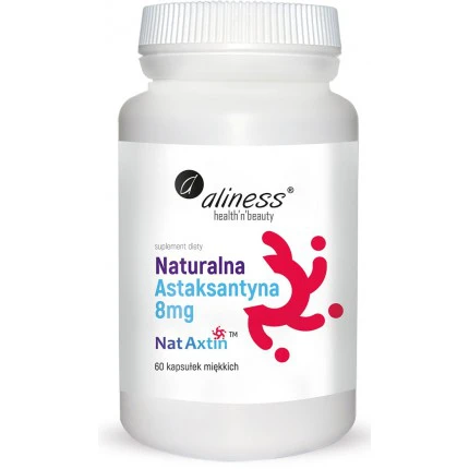 Aliness Naturalna Astaksantyna 8mg - 60kaps. Astaxanthin