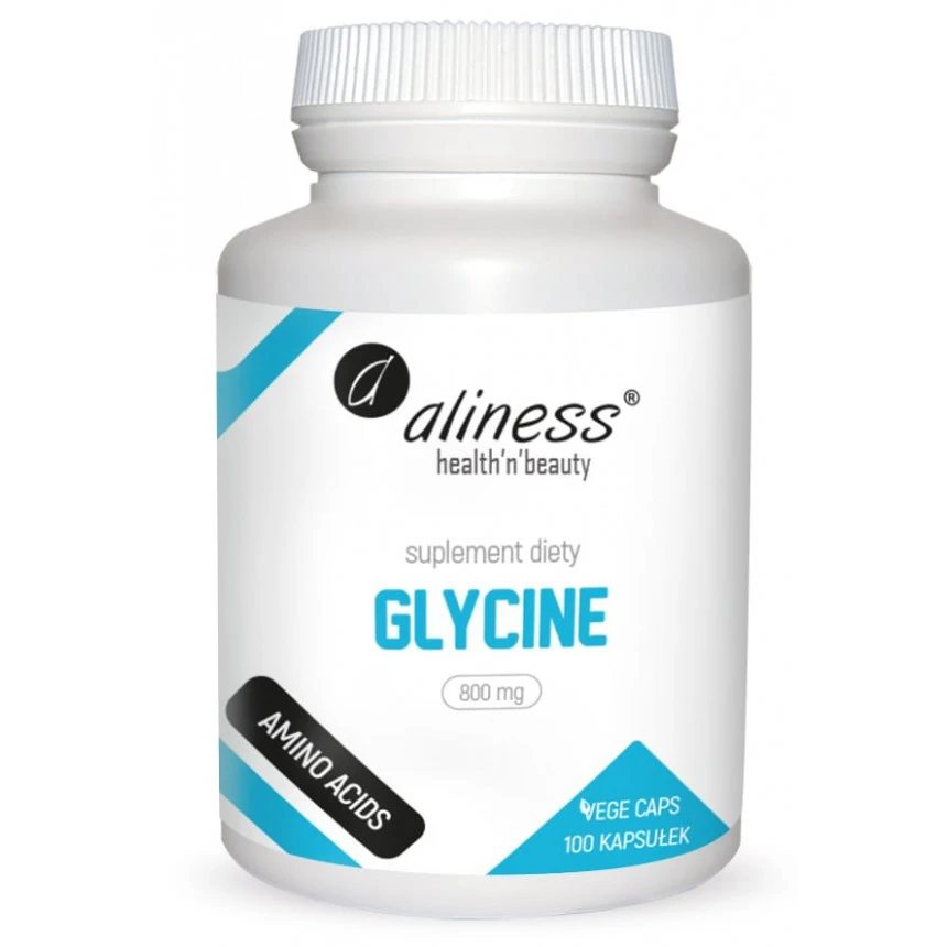 Aliness Glycine 800mg 100vkaps. Glicyna Dieta niskobiałkowa