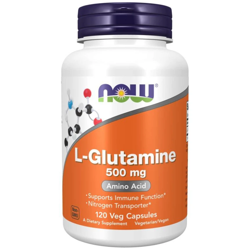 Now Foods L-Glutamine 500mg 120vkaps. L-Glutamina