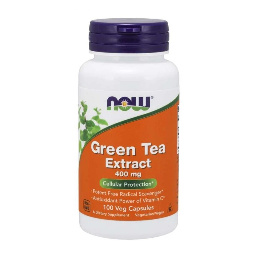 NOW Foods Green Tea Extract 400mg 100vkaps. Ekstrakt z zielonej herbaty