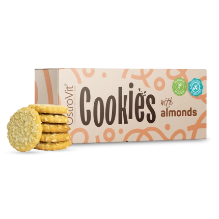 OstroVit Cookies with Almonds 130g Ciastka z migdałami