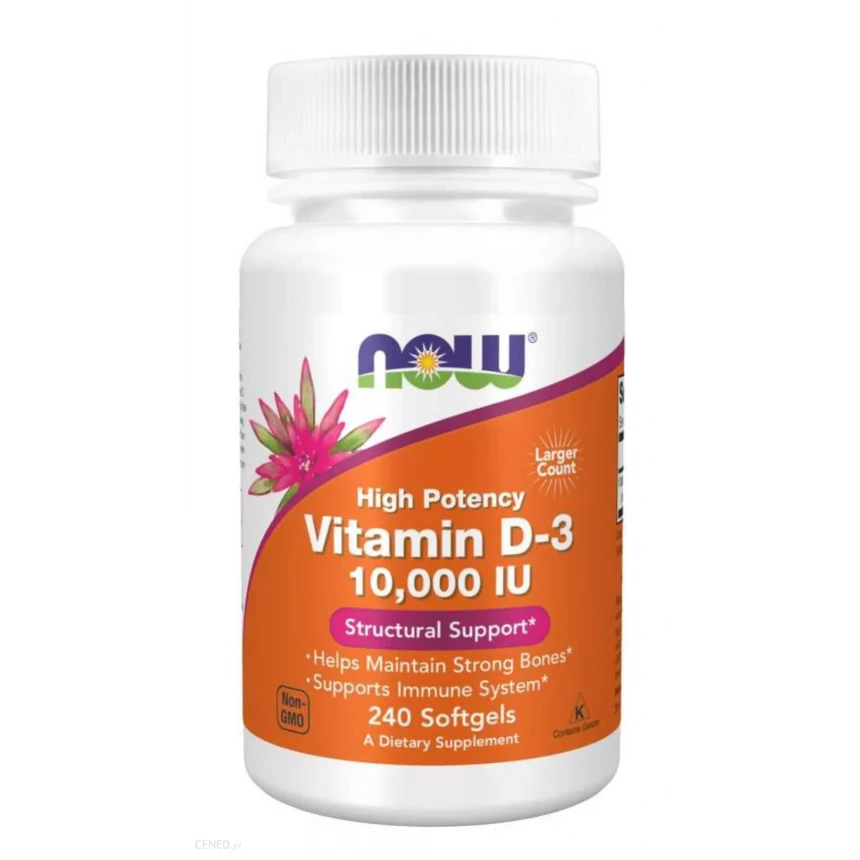 NOW Foods Vitamin D3 10000IU 240softgels
