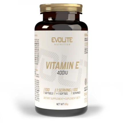 Evolite Vitamin E 400IU 100softgels. Witamina E