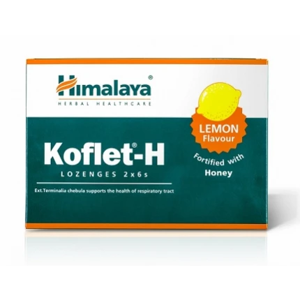 Himalaya Koflet-H ( 2x6 ) 12pastylek Z miodem Kaszel, Ból gardła