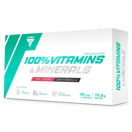 Trec 100% Vitamins & Minerals 60kaps. Witaminy i minerały